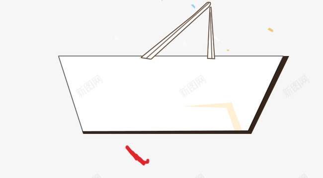 包png免抠素材_新图网 https://ixintu.com 彩条 红色 飘浮