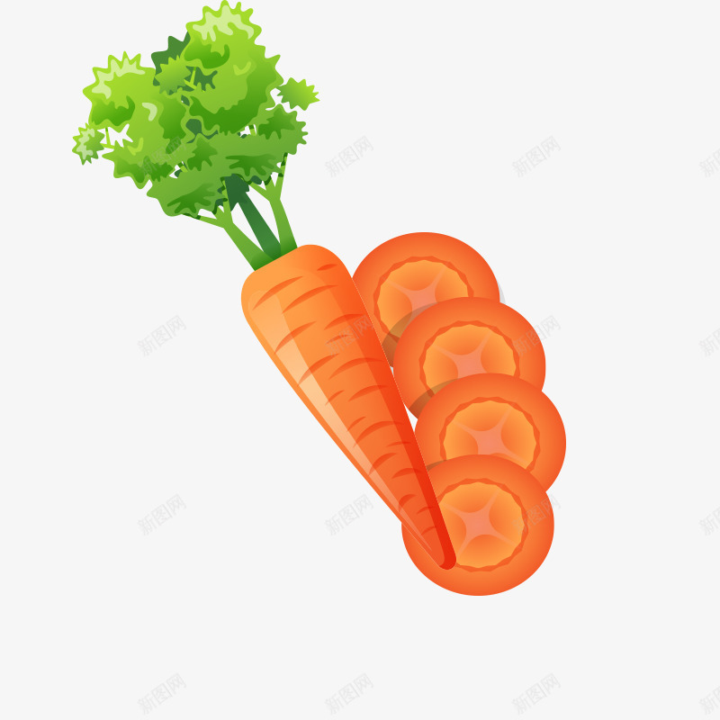 卡通食材蔬菜胡萝卜png免抠素材_新图网 https://ixintu.com png图片 卡通 维生素 胡萝卜 蔬菜 食材