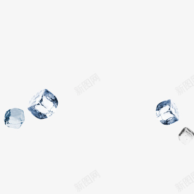 漂浮冰块png免抠素材_新图网 https://ixintu.com 蓝色冰块几何体