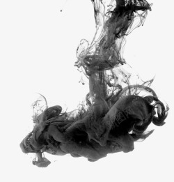 漂浮的水墨素材