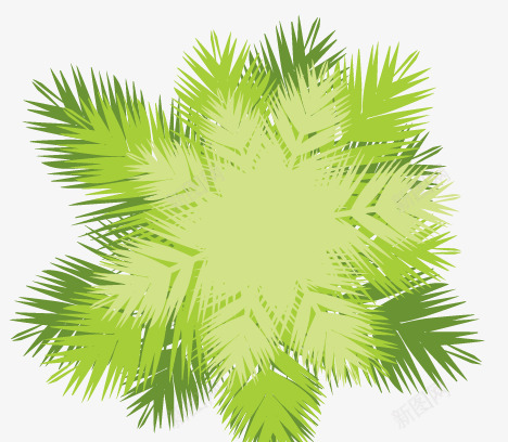 绿色大树俯视图png免抠素材_新图网 https://ixintu.com 大树 树俯视图 植物 绿树 装饰