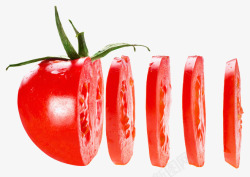 西红柿番茄片素材