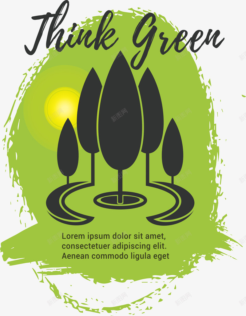 绿色环保logo图标png_新图网 https://ixintu.com 保护 创意 森林 环保 环保logo 绿色logo