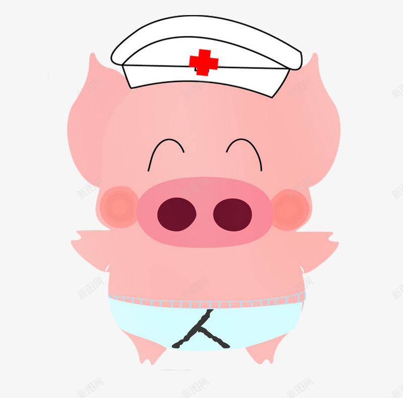 护士帽png免抠素材_新图网 https://ixintu.com 卡通护士帽 可爱的 小动物 护士帽
