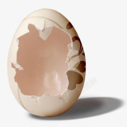 破碎的鸡蛋壳素材