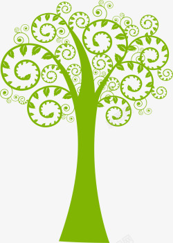 绿色抽象树木素材