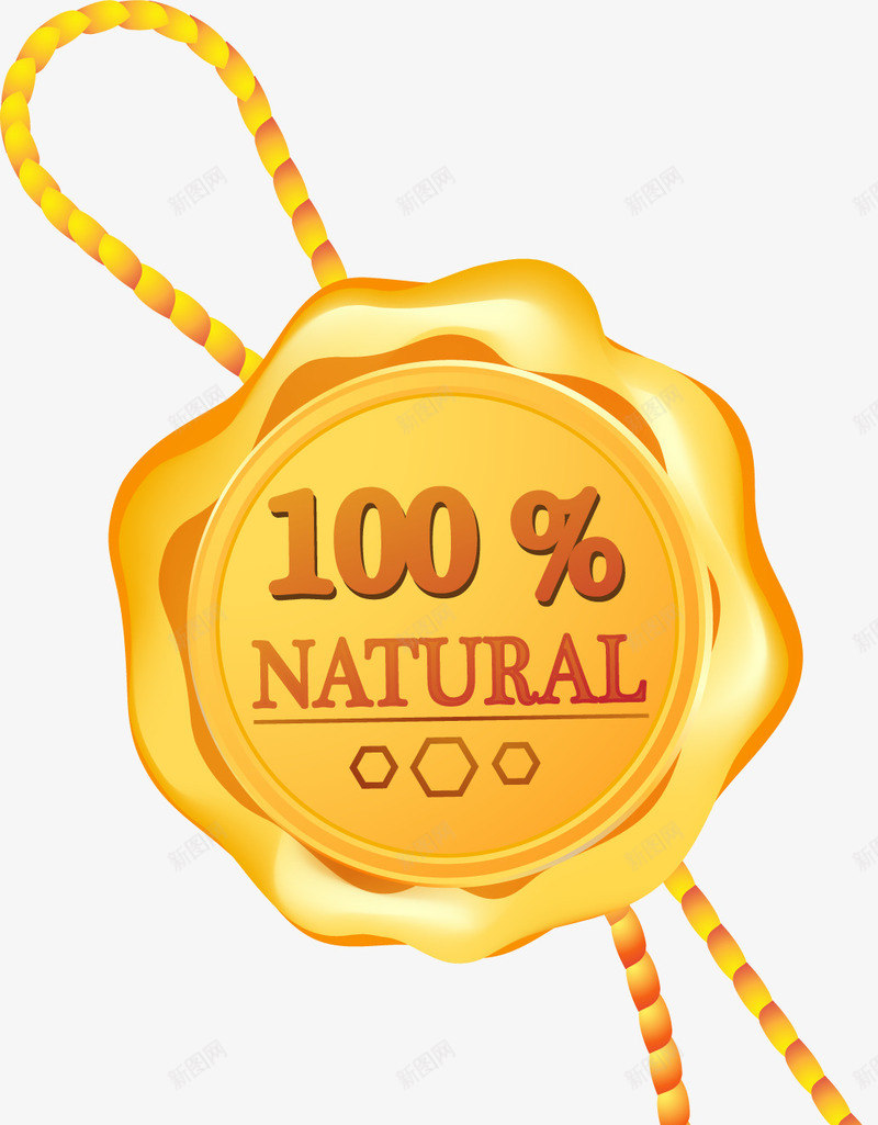 100自然图标png_新图网 https://ixintu.com 100自然图标 百分百图标 自然健康 蜂蜜徽章