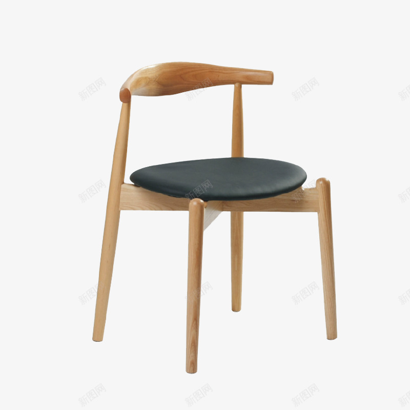 简约风木质靠背椅png免抠素材_新图网 https://ixintu.com 产品实物 木质椅 椅子 靠背椅
