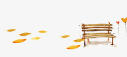 椅木方凳手绘木椅装饰高清图片