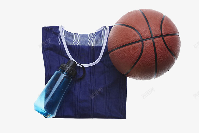 篮球服和篮球png免抠素材_新图网 https://ixintu.com 体育用品 实物 服饰 水杯 球 篮球 职业运动 运动