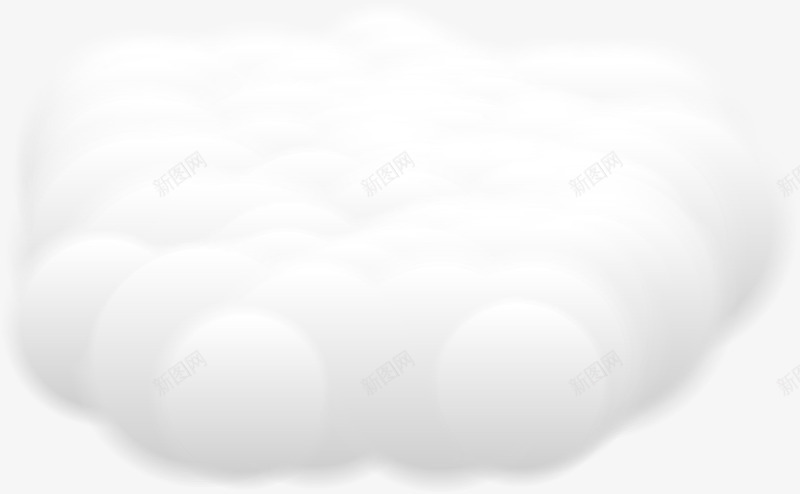 漂浮的立体云朵png免抠素材_新图网 https://ixintu.com 云朵 天空 效果 白云 真实