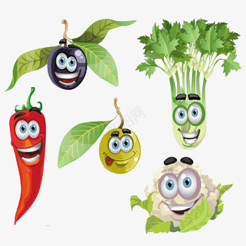 卡通蔬菜片png免抠素材_新图网 https://ixintu.com 卡通 大眼睛 笑脸 笑脸PNG 笑脸免抠 笑脸免抠PNG 笑脸表情 蔬菜