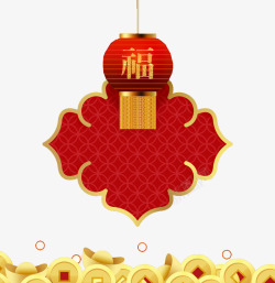中国风灯笼装饰图素材