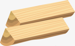 木质劈柴矢量图素材