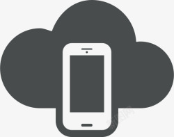 移动电话安卓云云计算装置移动电话智能手图标高清图片