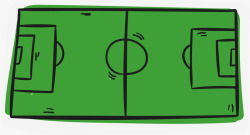 足球场运动员卡通足球比赛足球场矢量图高清图片