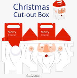 圣诞老人包装盒素材