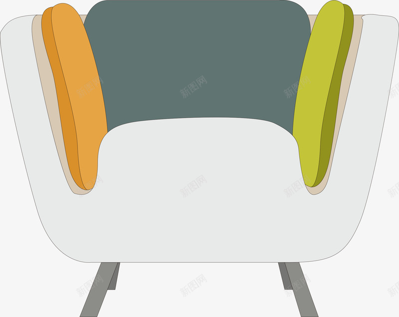 卡通沙发png免抠素材_新图网 https://ixintu.com 卡通沙发 座椅 椅子 沙发 矢量沙发