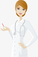卡通女护士医疗白衣素材