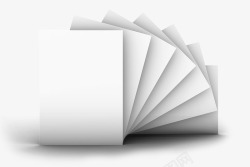 展开的白纸纸张展示高清图片