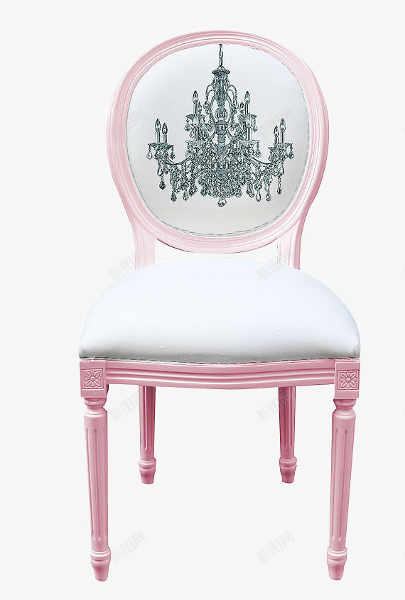 粉色时尚线条装饰椅子psd免抠素材_新图网 https://ixintu.com 复古 时尚椅子 粉色 线条装饰