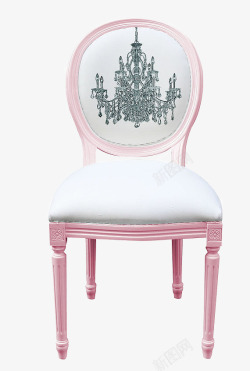 粉色时尚线条装饰椅子素材