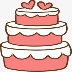 蛋糕目录粉色卡通蛋糕高清图片