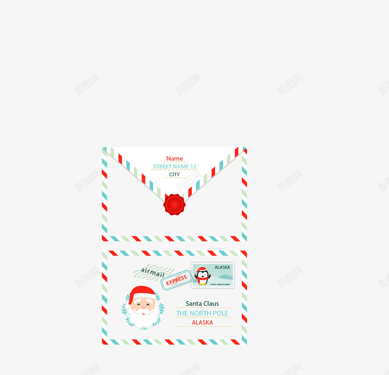 彩色条纹圣诞节信件png免抠素材_新图网 https://ixintu.com 信件圣诞节图片素材 信封 信纸 免扣png素材 免费png素材 圣诞节信件 彩色边框