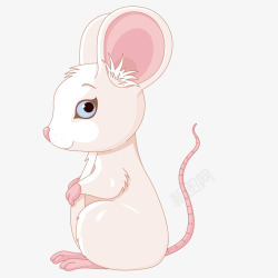 可爱的粉色小老鼠素材