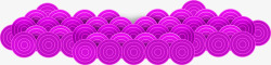 紫色祥云装饰素材