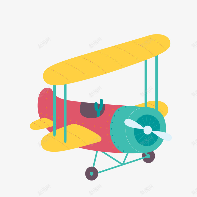 卡通扁平化飞机矢量图eps免抠素材_新图网 https://ixintu.com 卡通飞机 扁平化飞机 矢量飞机 飞机 飞机模型 飞机玩具模型 矢量图