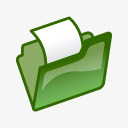 绿色图标打开文件夹图标