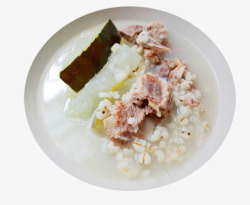 美味冬瓜薏米排骨汤素材