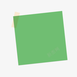 绿色便签透明胶条素材