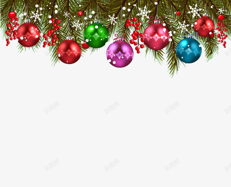 彩球挂带png免抠素材_新图网 https://ixintu.com 圣诞 圣诞彩球 圣诞挂件 圣诞狂欢 圣诞节