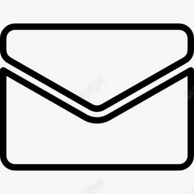 电子邮件信封轮廓图标图标