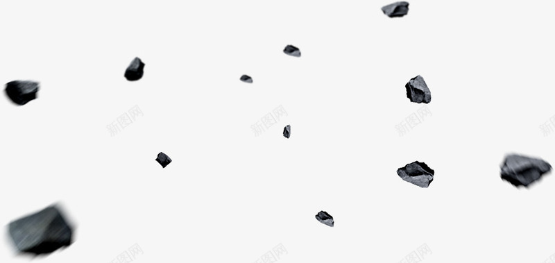 掉落的石头png免抠素材_新图网 https://ixintu.com PNG素材 漂浮 石头 黑色