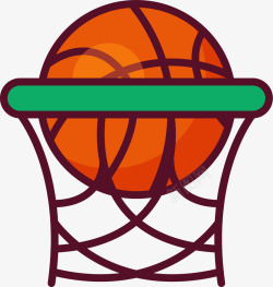 篮球进球投篮得分图标高清图片