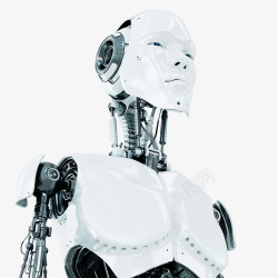 渐变机器人白色机器人高清图片