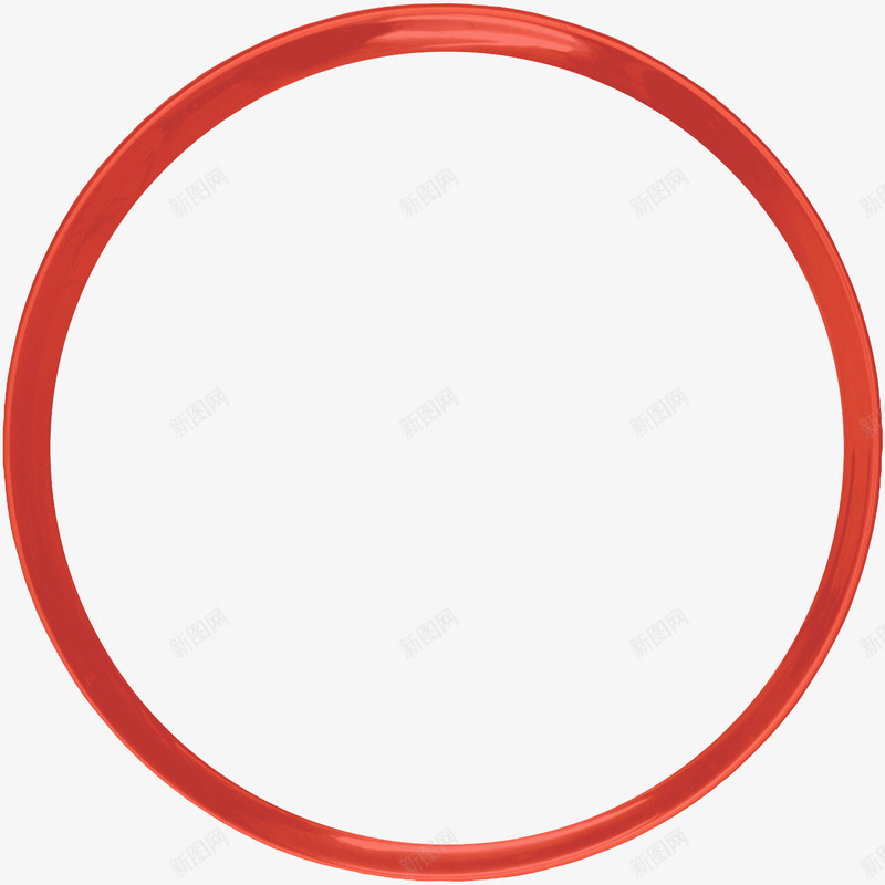 红色创意圆环png免抠素材_新图网 https://ixintu.com 创意圆环 圆环 红色圆环