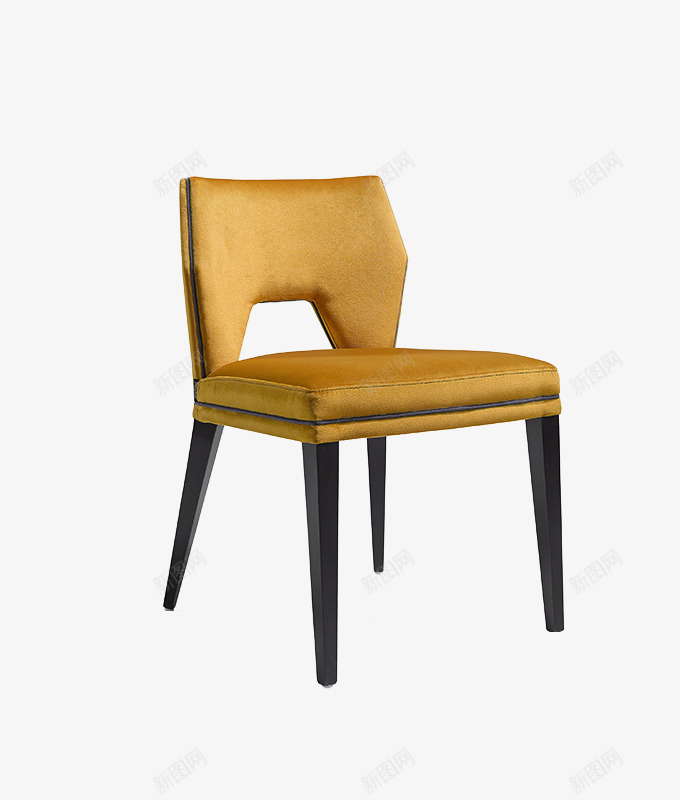 米黄色装饰休息椅子png免抠素材_新图网 https://ixintu.com 塑料椅子 椅子 米黄色椅子 装饰