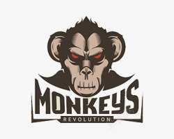 MONKEYS卡通猴子图标元素高清图片