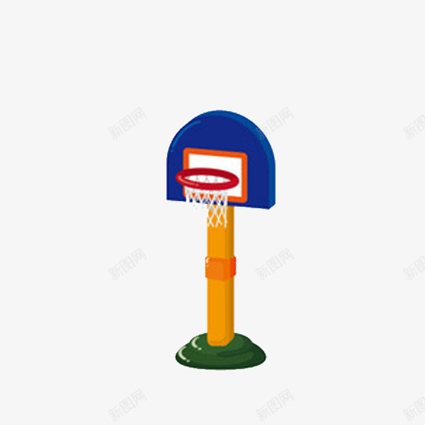 手绘篮板篮球框png免抠素材_新图网 https://ixintu.com png 篮板 篮球框 绿色 蓝色 黄色