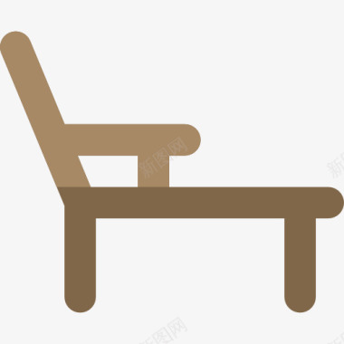 甲板上的椅子图标图标
