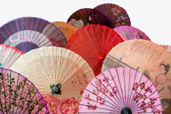伞铺彩色油纸伞高清图片