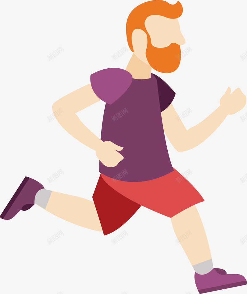 扁平化奔跑的卡通男孩png免抠素材_新图网 https://ixintu.com 人 健身 健身图 卡通人 奔跑 男人 矢量人 肌肉 运动 锻炼 锻炼的男人