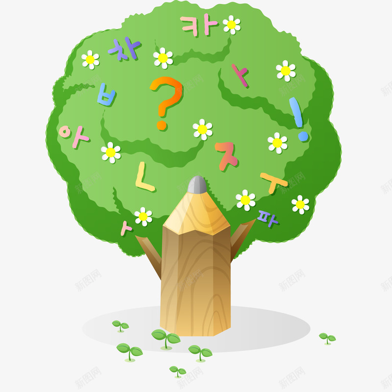 绿色创意植物大树元素矢量图ai免抠素材_新图网 https://ixintu.com 创意 卡通 大树 插画 植物 环境 纹理 绿色 自然 矢量图
