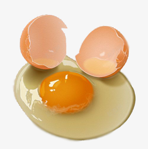 破碎的鸡蛋png免抠素材_新图网 https://ixintu.com 营养 蛋清 蛋黄 鸡蛋素材