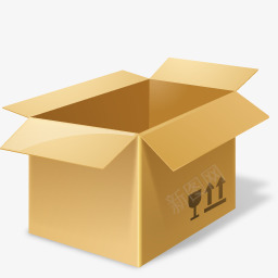 打开的纸箱子图标png_新图网 https://ixintu.com box 箱子 纸箱
