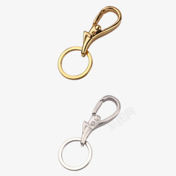 钥匙环简单黄色圆形钥匙环高清图片